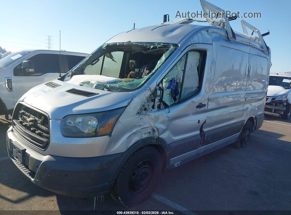 1FTYE1CM8GKB34262 2016 FORD TRANSIT-150 Серебряный Передняя левая четверть