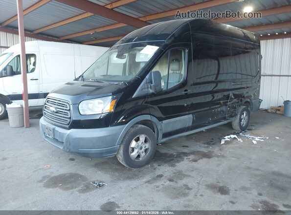 1FTYR2XM9HKB54686 2017 FORD TRANSIT-250 Черный Передняя левая четверть