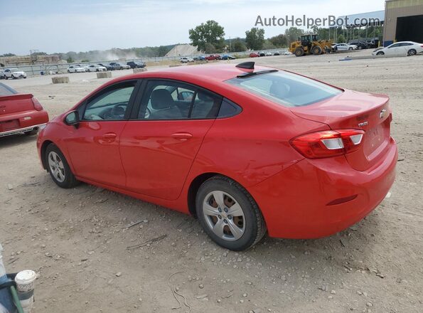 1G1BC5SM7G7275551 2016 CHEVROLET CRUZE Красный Задняя левая четверть