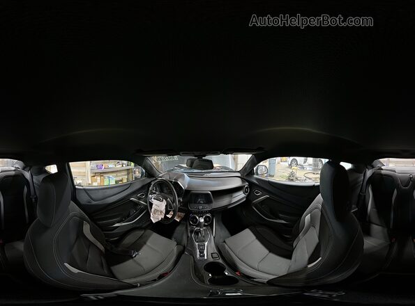 1G1FB1RX6G0175043 2016 CHEVROLET CAMARO Черный Панорамный вид салона 360°