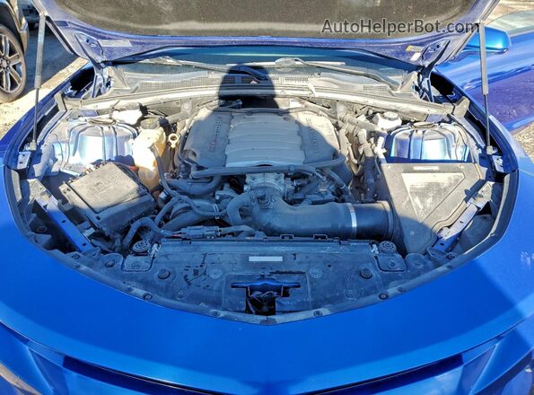 1G1FE1R76J0103919 2018 CHEVROLET CAMARO Синий Вид задней части салона