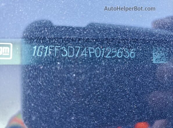 1G1FF3D74P0125636 2023 CHEVROLET CAMARO Черный Вид наклейки с VIN-кодом