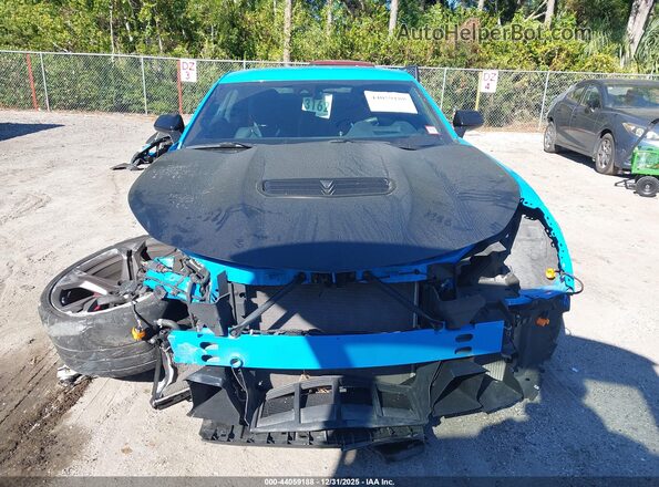 1G1FH1R7XP0153593 2023 CHEVROLET CAMARO Синий Вид задней части салона
