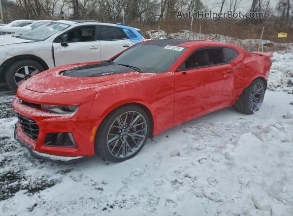 1G1FJ1R66N0101631 2022 CHEVROLET CAMARO Красный Передняя левая четверть