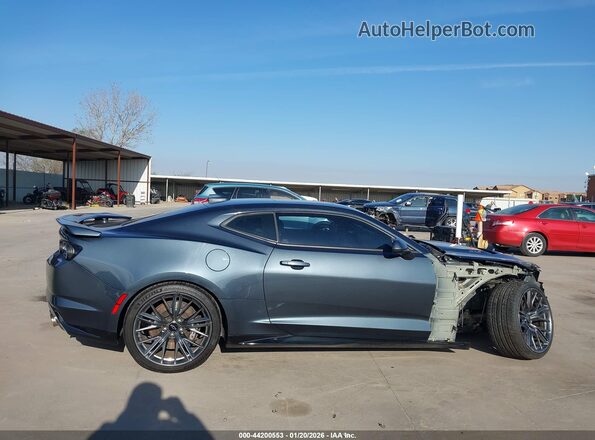 1G1FK1R63M0100495 2021 CHEVROLET CAMARO Gray Widok wnętrza 360 stopni
