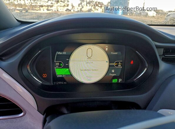 1G1FW6S08H4178079 2017 CHEVROLET BOLT White ხელსაწყოთა პანელის ხედი