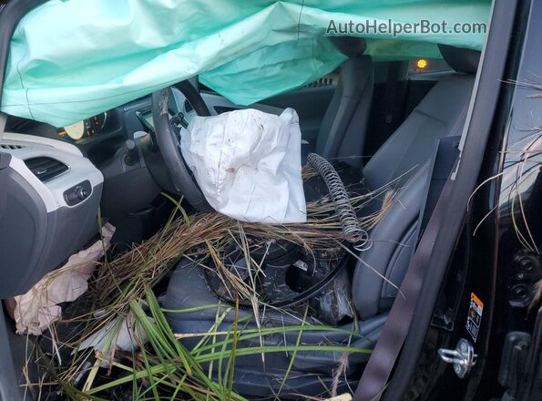 1G1FX6S04H4129510 2017 CHEVROLET BOLT Черный Вид салона спереди