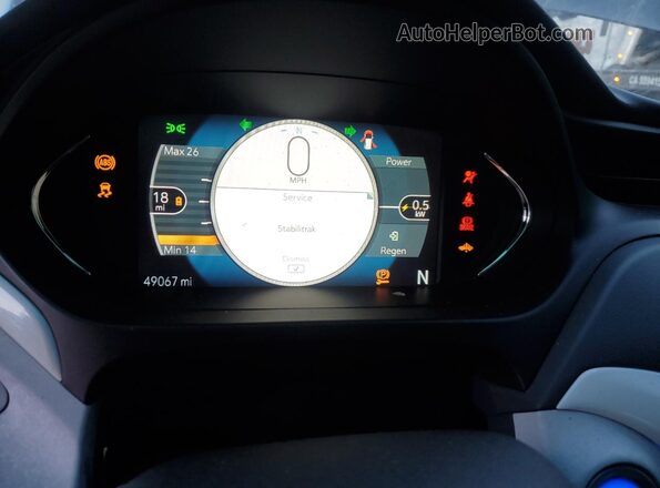 1G1FX6S04H4129510 2017 CHEVROLET BOLT Черный Вид щитка приборов