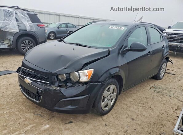 1G1JA5SH5G4165345 2016 CHEVROLET SONIC Черный Передняя левая четверть