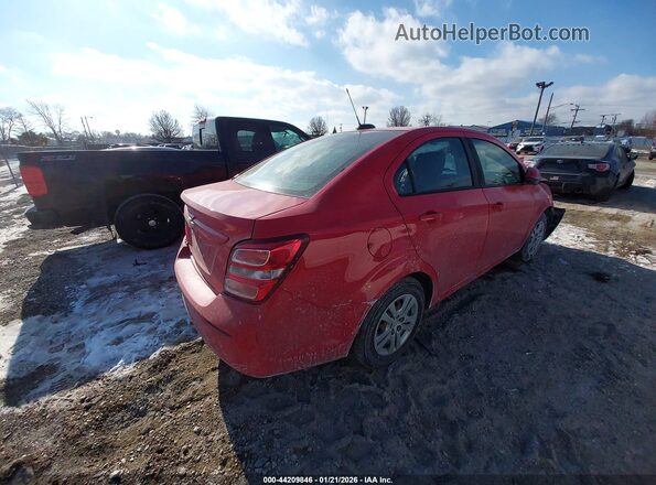 1G1JB5SH6J4118636 2018 CHEVROLET SONIC Red Tył prawy