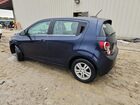 2016 Chevrolet Sonic Lt Синий vin: 1G1JC6SH2G4133954 Damage: Left Qtr Panel, Dent(S) W/ Paint Dmg, 6 To 7 Inches