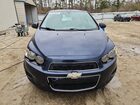 2016 Chevrolet Sonic Lt Синий vin: 1G1JC6SH2G4133954 Damage: Front Bumper Reinforcement, Broken, Replacement Required