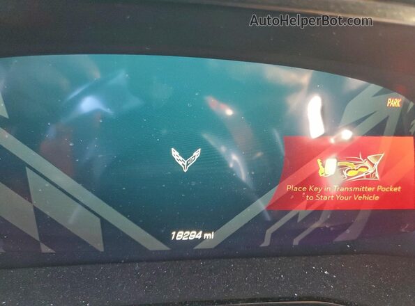 1G1YA2D43P5116016 2023 CHEVROLET CORVETTE Black Widok zestawu wskaźników