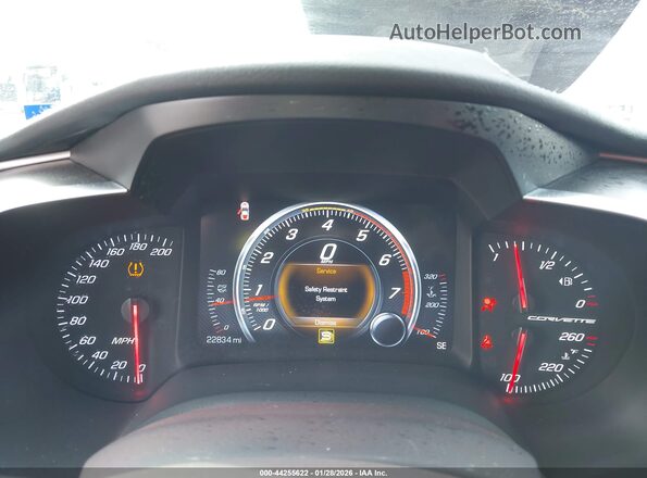 1G1YA2D71K5113165 2019 CHEVROLET CORVETTE White Widok tylnych siedzeń