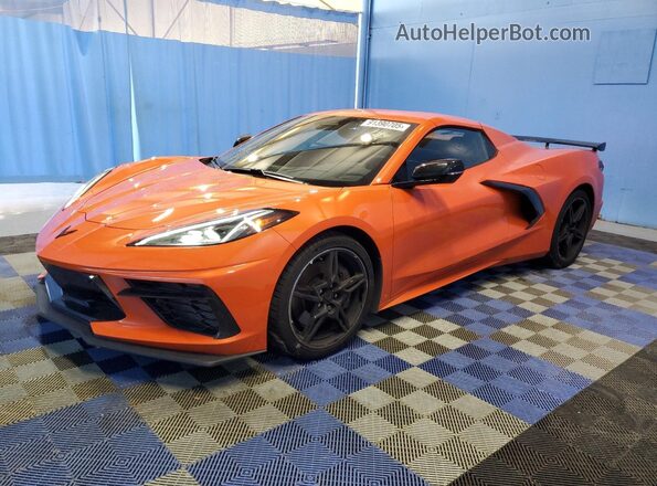 1G1YA3D4XS5106615 2025 CHEVROLET CORVETTE Orange წინა მარცხენა ხედი სამი მეოთხედიდან