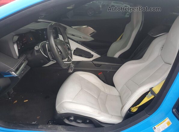 1G1YB2D43P5128423 2023 CHEVROLET CORVETTE Синий Вид салона спереди