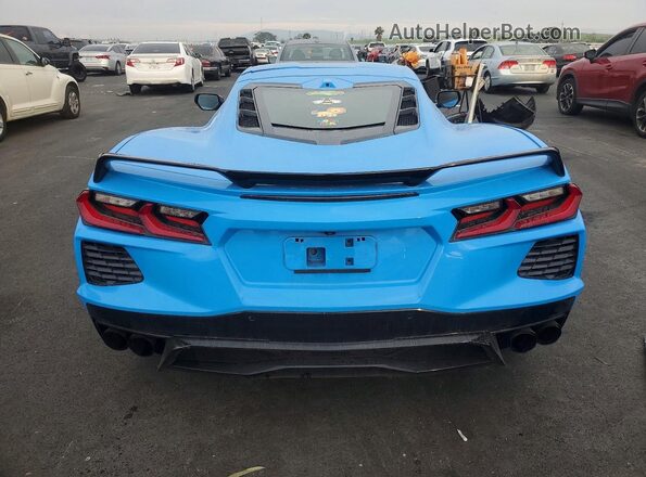 1G1YB2D43P5128423 2023 CHEVROLET CORVETTE Синий Вид сзади