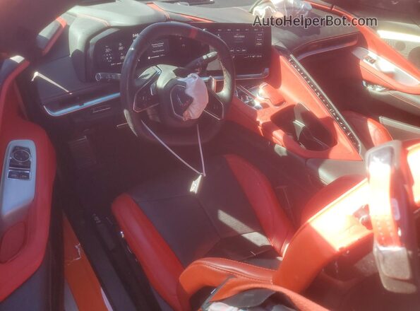 1G1YB2D48M5111967 2021 CHEVROLET CORVETTE Orange წინა პანელის ხედი