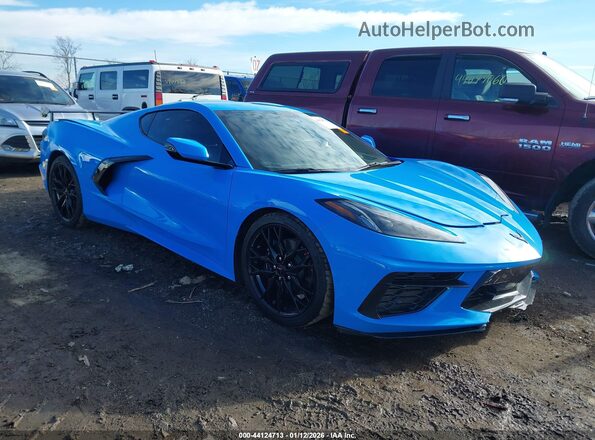 1G1YB2D4XP5112848 2023 CHEVROLET CORVETTE Light Blue Передняя правая четверть