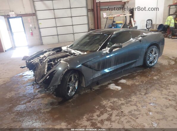 1G1YB2D72H5120874 2017 CHEVROLET CORVETTE Серый Передняя левая четверть