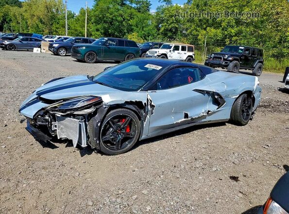 1G1YC3D40M5124408 2021 CHEVROLET CORVETTE Серебряный Передняя левая четверть