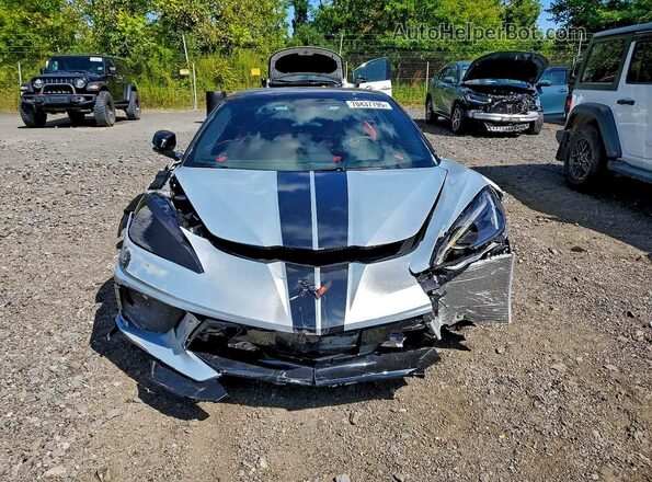 1G1YC3D40M5124408 2021 CHEVROLET CORVETTE Серебряный Вид спереди
