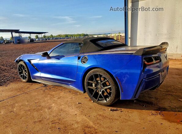 1G1YF3D79H5115701 2017 CHEVROLET CORVETTE Blue Задня ліва чверть