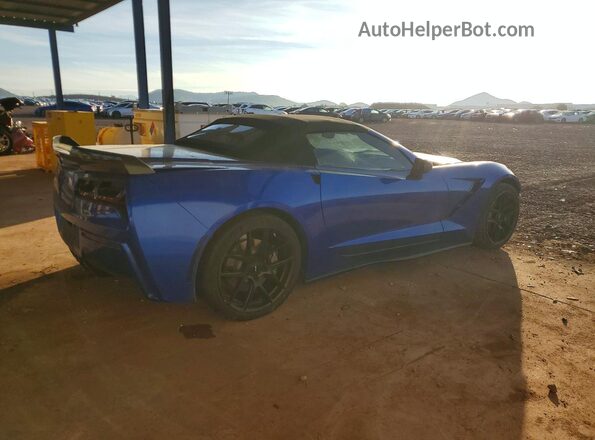 1G1YF3D79H5115701 2017 CHEVROLET CORVETTE Blue Задня права чверть