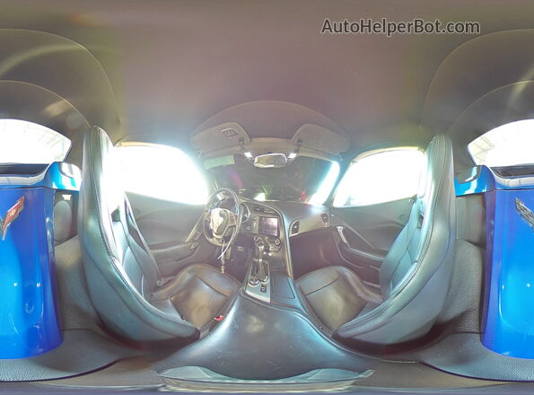 1G1YF3D79H5115701 2017 CHEVROLET CORVETTE Blue Панорамний вид салону 360°