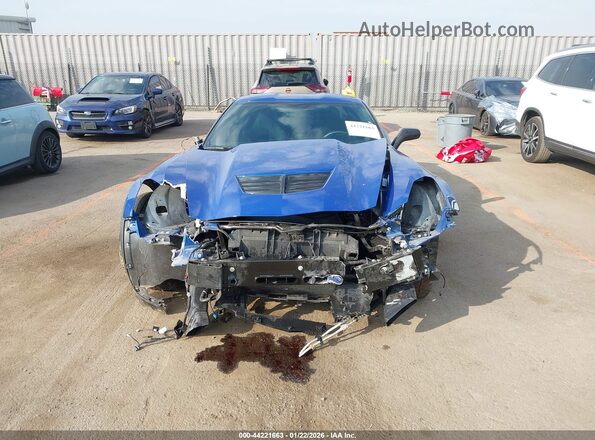 1G1YP2D62K5606598 2019 CHEVROLET CORVETTE Синий Вид задней части салона