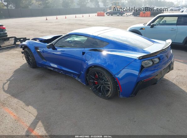 1G1YP2D62K5606598 2019 CHEVROLET CORVETTE Синий Задняя левая четверть