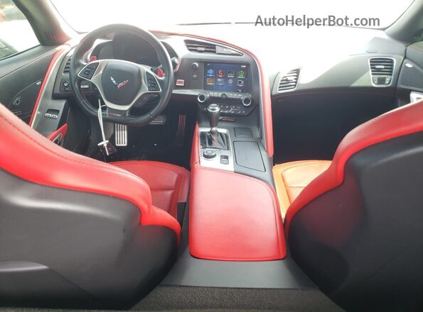 1G1YS2D68J5601662 2018 CHEVROLET CORVETTE Белый Вид панели приборов