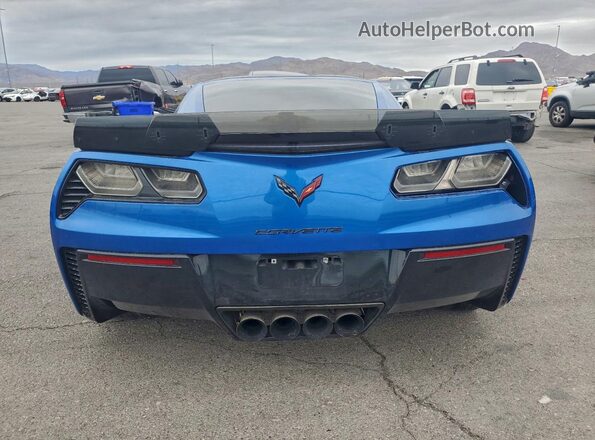 1G1YU2D65G5601802 2016 CHEVROLET CORVETTE Blue Widok z tyłu
