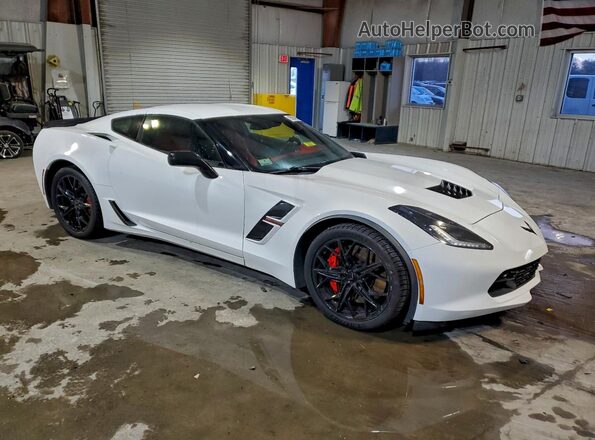 1G1YY2D72J5103707 2018 CHEVROLET CORVETTE Белый Передняя правая четверть