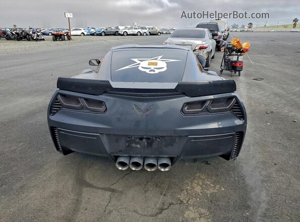1G1YY2D73K5110067 2019 CHEVROLET CORVETTE Gray Vista trasera