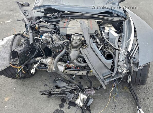 1G1YY2D73K5110067 2019 CHEVROLET CORVETTE Gray Vista interior trasera