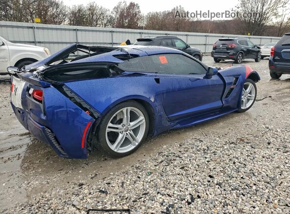 1G1YY2D7XH5117364 2017 CHEVROLET CORVETTE Синий Задняя правая четверть