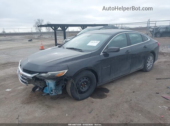 1G1ZB5ST0KF192213 2019 CHEVROLET MALIBU Черный Передняя левая четверть