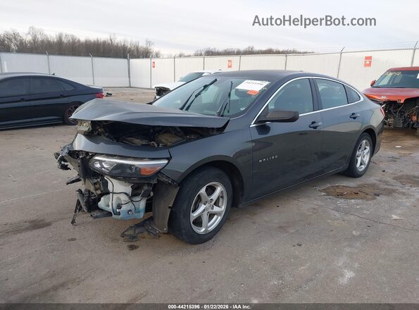 1G1ZB5STXHF217904 2017 CHEVROLET MALIBU Серый Передняя левая четверть