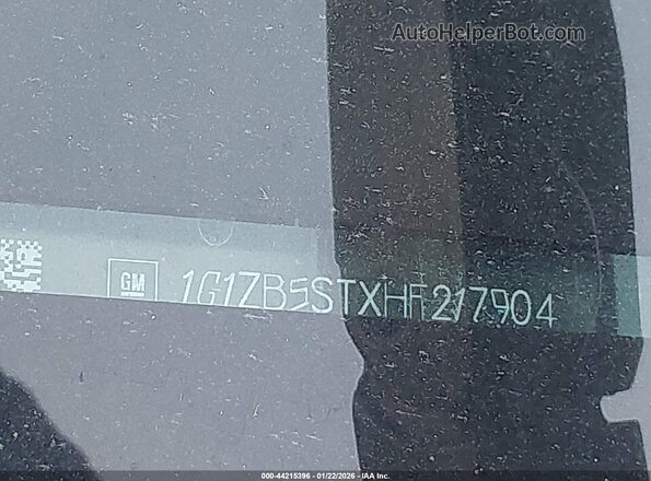 1G1ZB5STXHF217904 2017 CHEVROLET MALIBU Серый Вид подкапотного пространства