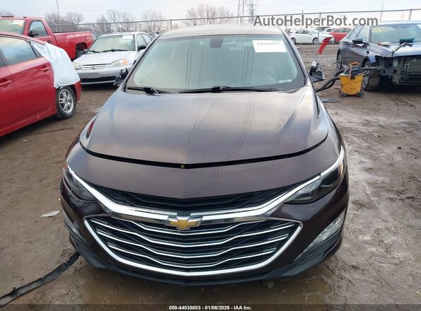 1G1ZD5ST1LF054112 2020 CHEVROLET MALIBU Темно-бордовый Вид щитка приборов