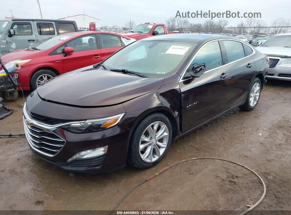 1G1ZD5ST1LF054112 2020 CHEVROLET MALIBU Темно-бордовый Передняя левая четверть
