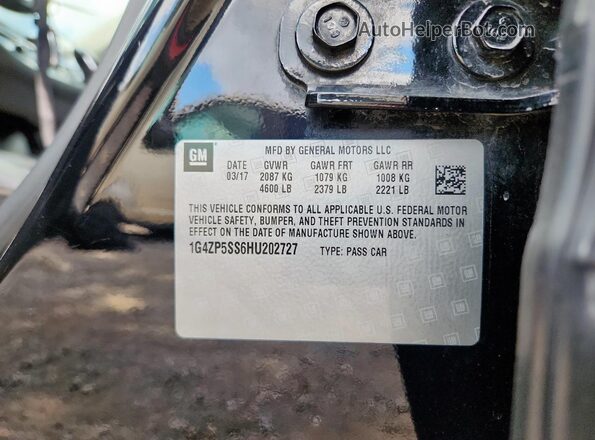 1G4ZP5SS6HU202727 2017 BUICK LACROSSE Черный Вид подкапотного пространства