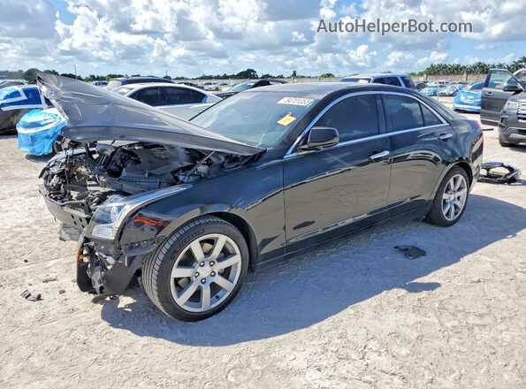 1G6AA5RA4G0107270 2016 CADILLAC ATS Black წინა მარცხენა ხედი სამი მეოთხედიდან