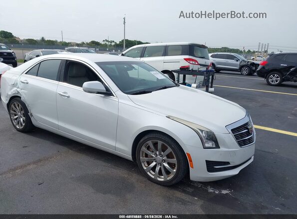 1G6AB5RX5H0154617 2017 CADILLAC ATS White Delantero derecho