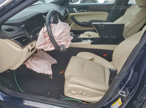 1G6AX5SX2K0100498 2019 CADILLAC CTS Синий Вид салона спереди