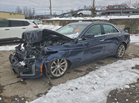 1G6AX5SX2K0100498 2019 CADILLAC CTS Синий Передняя левая четверть