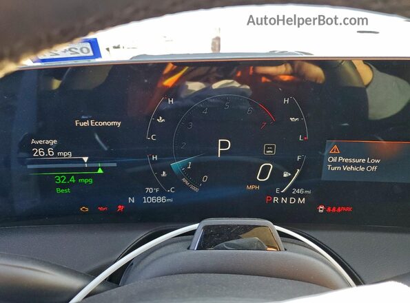 1G6DP5RK4S0115205 2025 CADILLAC CT5 Белый Вид щитка приборов