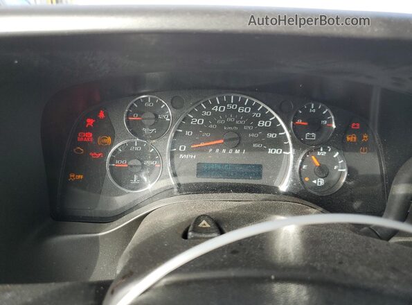 1GAZGNFP4P1137928 2023 CHEVROLET EXPRESS Белый Вид щитка приборов