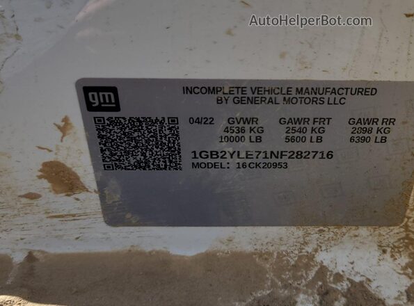 1GB2YLE71NF282716 2022 CHEVROLET SILVERADO  